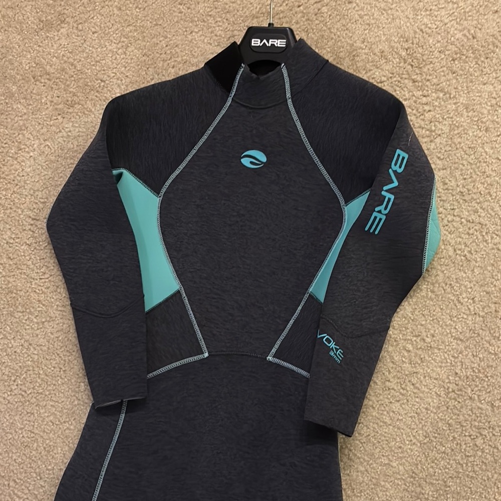 Women's Swim Wetsuit - Black and Teal